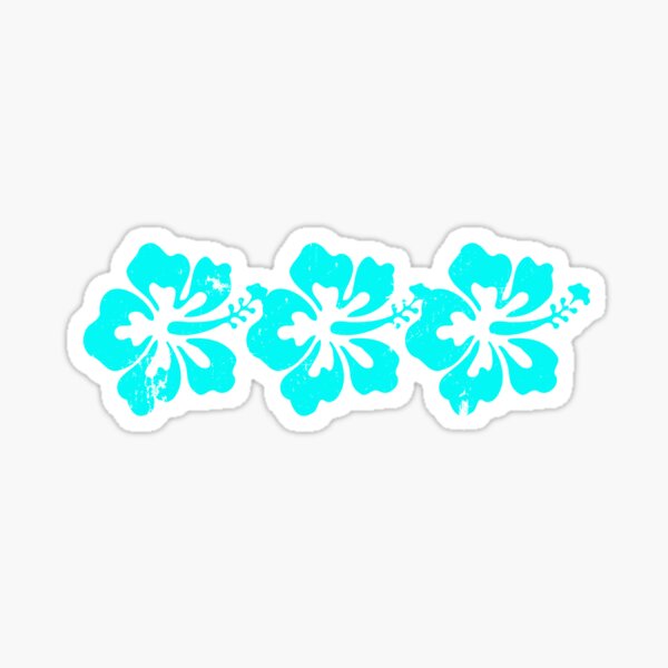Item preview, Bright Aqua blue Hibiscus Hawaiian Flower Aloha designed and sold by funnytshirtemp.