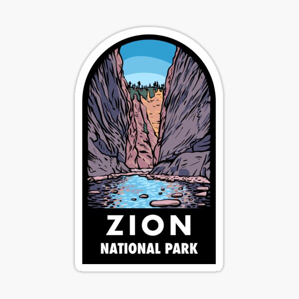 Item preview, Zion National Park The Narrows Retro designed and sold by HalpinDesign.
