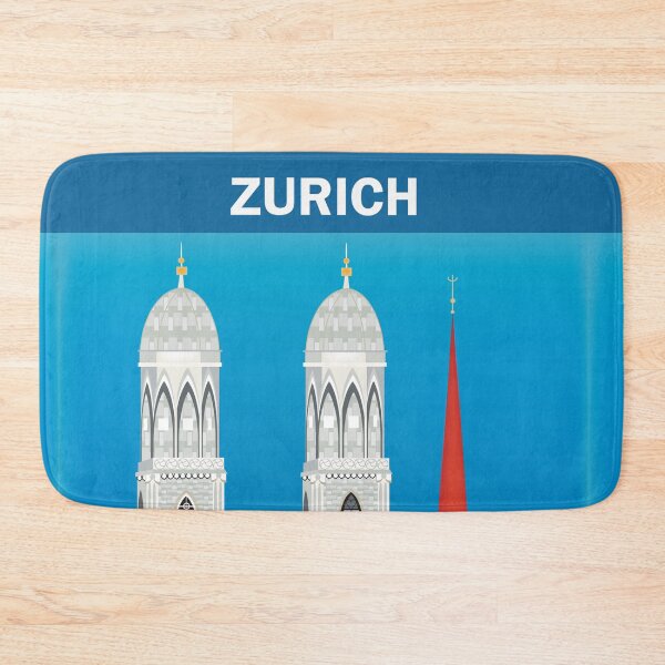 Item preview, Zurich, Switzerland - Skyline Illustration by Loose Petals designed and sold by LoosePetals.