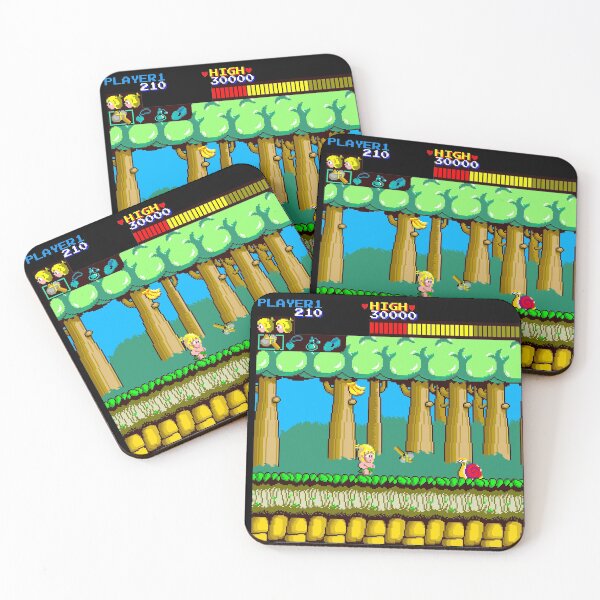Item preview, Arcade WonderBoy (retro vintage pixel art 80s videogames) designed and sold by frikybomb.