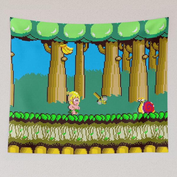 Item preview, Arcade WonderBoy (retro vintage pixel art 80s videogames) designed and sold by frikybomb.