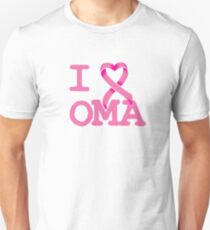 I Heart OMA - Breast Cancer Awareness Unisex T-Shirt
