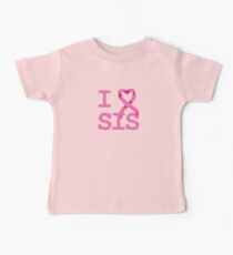 I Heart SIS - Breast Cancer Awareness Baby Tee