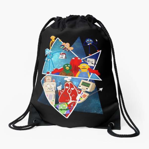 Don't Hug Me I'm Scared Tribute Drawstring Bag