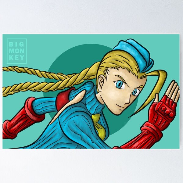 Cammy Street Fighter 2 Canvas Wrap Wall Art Game Room 