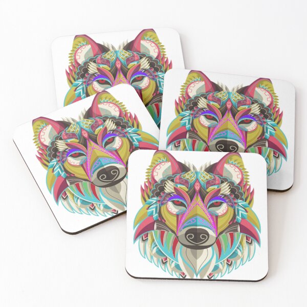Item preview, stylized-colorful-wolf Design - Gifts designed and sold by kedesign1.