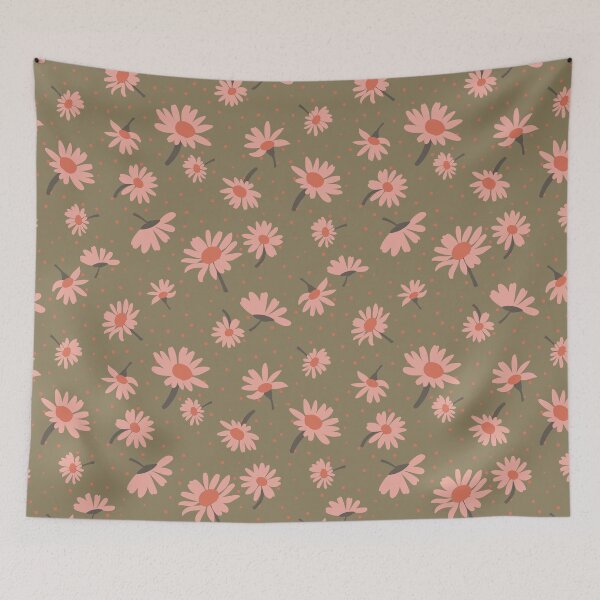 Item preview, Be Happy Green Stem Daisy Floral designed and sold by StudioPosies.