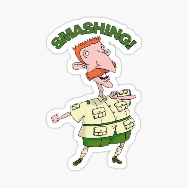 Nigel Thornberry Smashing Wild Thornberrys Sticker By Augustanaa Redbubble 8067