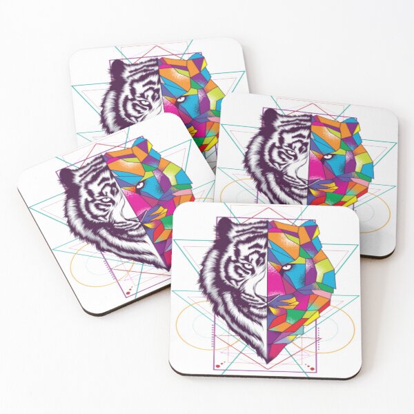 Item preview, tiger-face-with-sacred-geometry-ornament design - Gifts  designed and sold by kedesign1.
