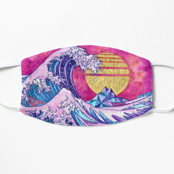The Great Vaporwave Flat Mask