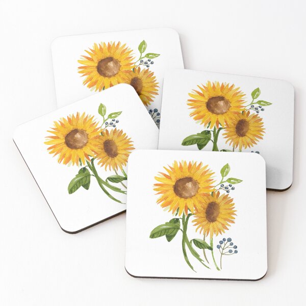 Item preview, Sunflowers in Watercolors designed and sold by Gretchen Slagle Studio.