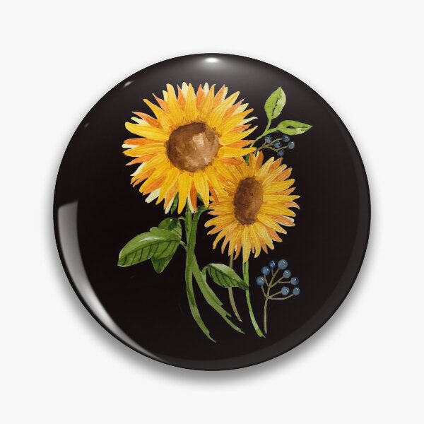 Item preview, Sunflowers in Watercolors designed and sold by Gretchen Slagle Studio.