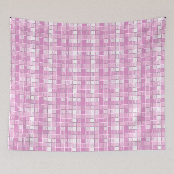 Item preview, Pink and White Tile Design  designed and sold by helloart15.