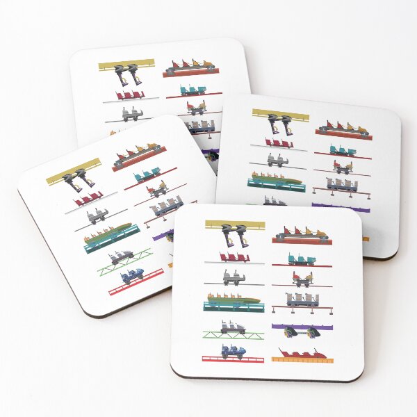 Item preview, Six Flags Over Texas Coaster Cars Design designed and sold by CoasterMerch.