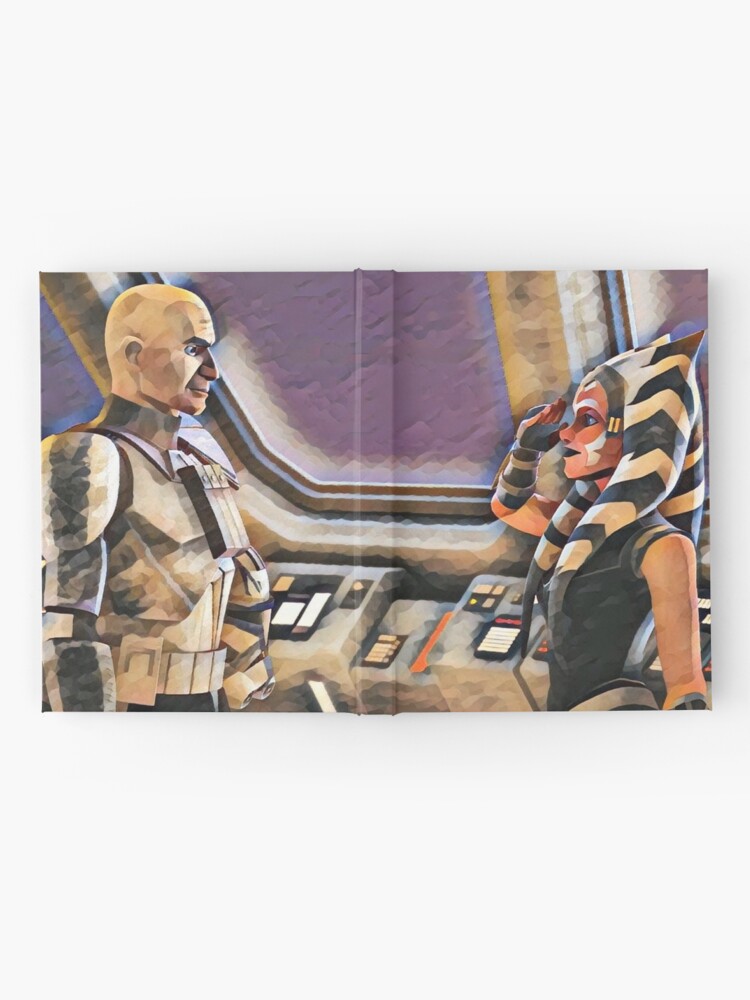 "Ahsoka and Rex Clone Wars Season 7" Hardcover Journal by lotrfan