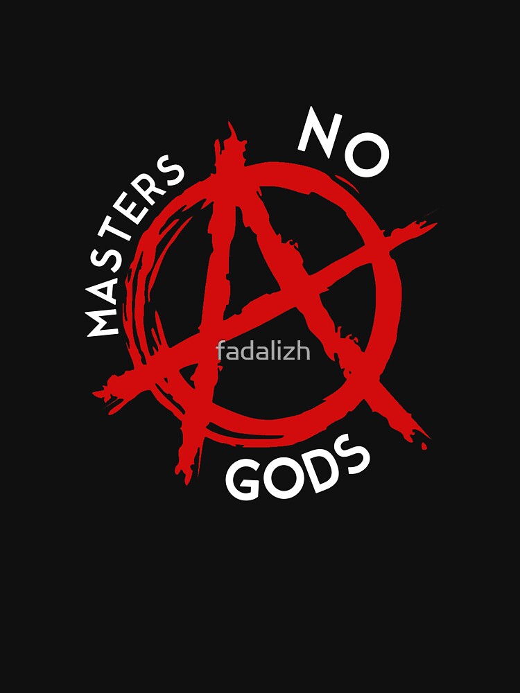 Discover Anarchy Red Sign Symbol - no gods no masters , hardcore ,best gift ever Classic T-Shirt