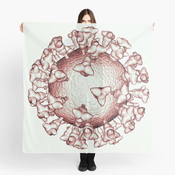 Coronavirus Sanguine COVID-19 Pandemic Virus Scarf