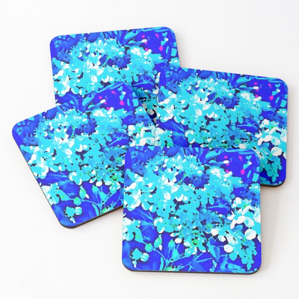 Item preview, Abstract Roya lIce-Blue flowers  by Iritof designed and sold by iritof.