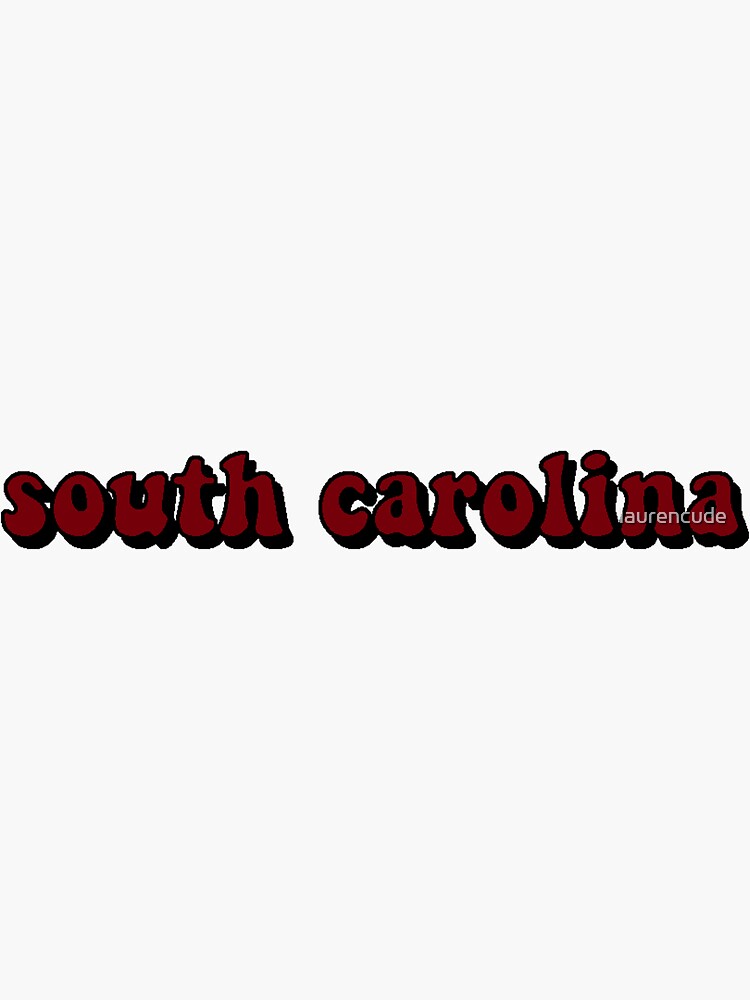 "South Carolina University Colors Sticker" Sticker for Sale by