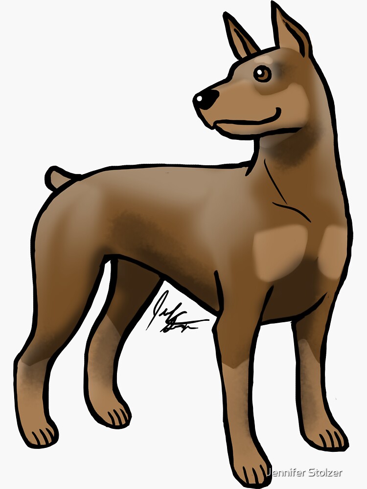 Doberman Pinscher - Brown and Tan by jameson9101322