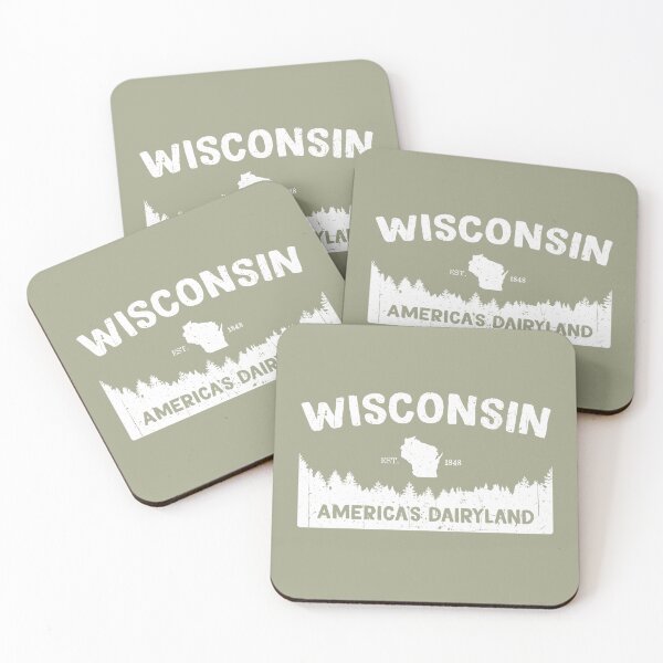 Item preview, Wisconsin, America's Dairyland State Motto designed and sold by GreatLakesLocal.