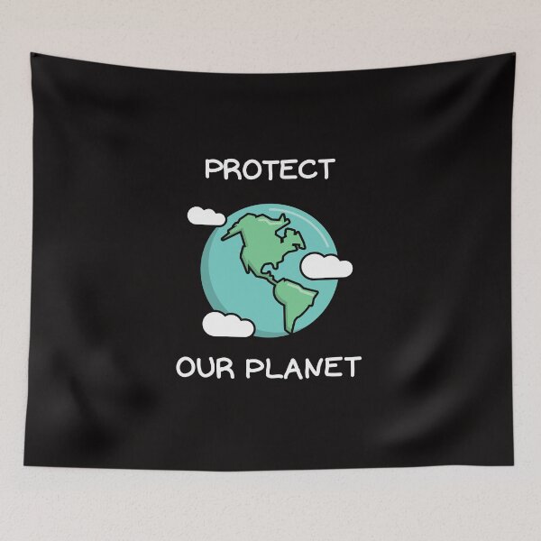 Item preview, Protect Earth Environmental Awareness Ocean Sea Fish Shirt Planet Earth Green Greta Thunberg Cute Funny Mother Earth Climate Change SOS Help Pollution Nature Ozone Inspirational Cute Funny Gift Idea designed and sold by EpsilonEridani.