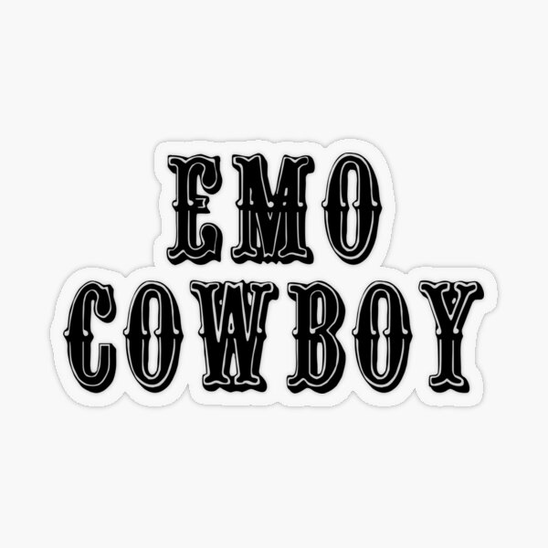Emo Cowboy Girl Pinker Cowboy Hut Geschenk' Sticker