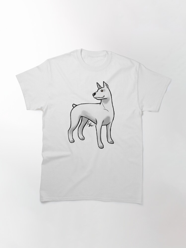 Alternate view of Doberman Pinscher - White Classic T-Shirt