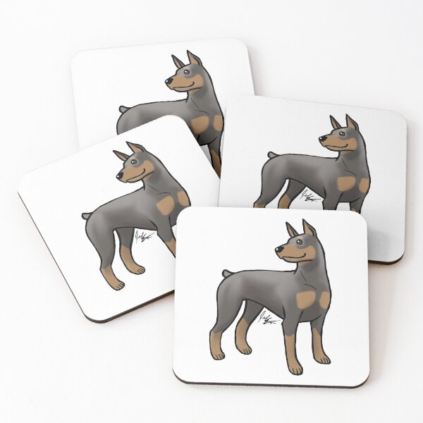Item preview, Dog - Pinscher - Blue and Tan designed and sold by Jennifer Stolzer.