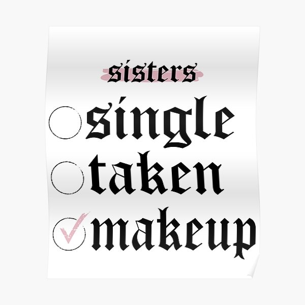 "Sisters James Charles Sisters Merch Artistry, Gift for Sister,Single