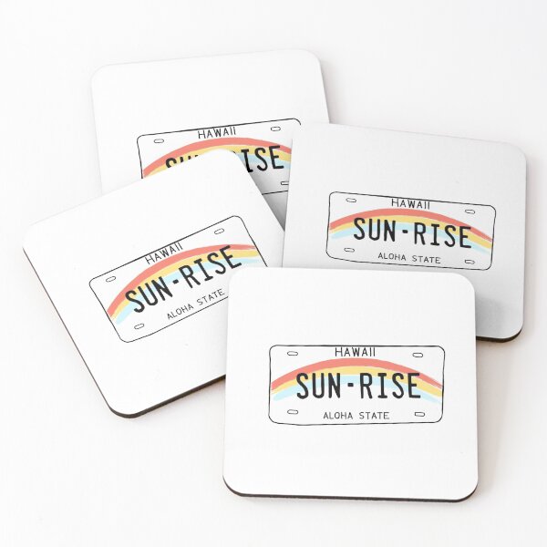 Item preview, Hawaii license plate sun rise cute designed and sold by Kitkat0001.