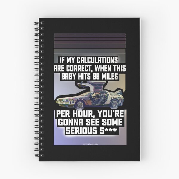 Item preview, Back To The Future - 88 Miles Per Hour Quote designed and sold by WaltTheAdobeGuy.