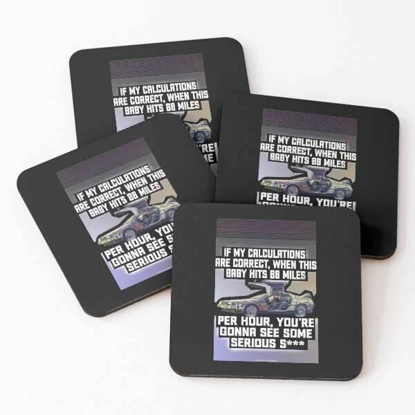Item preview, Back To The Future - 88 Miles Per Hour Quote designed and sold by WaltTheAdobeGuy.