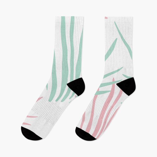 Item preview, Pastel Green and Pink Tropical Spikes designed and sold by flying-flamingo.
