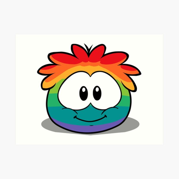 Club Penguin Sensei Colour Pop Art Print By Rvde Redbubble
