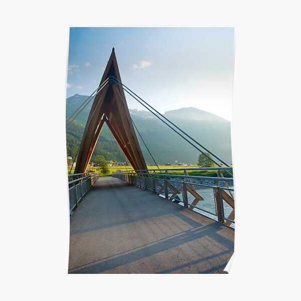 Bridge over the River Lech Poster