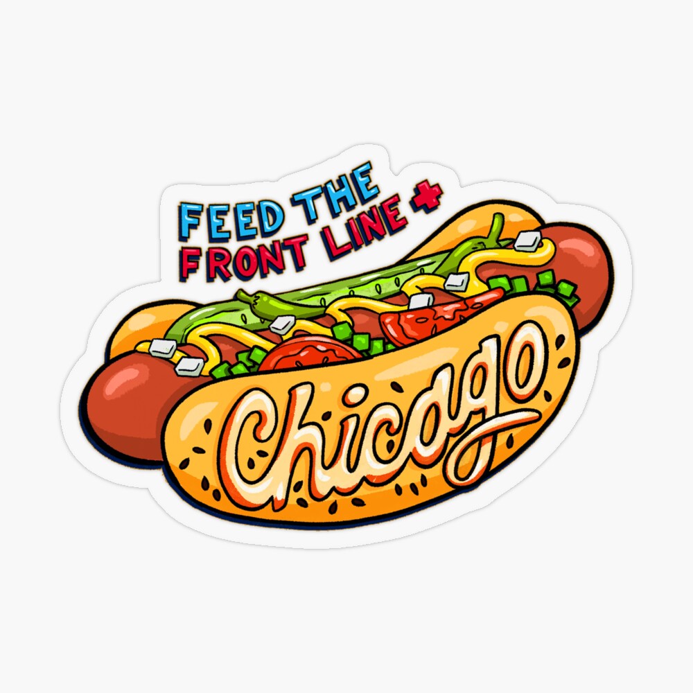  Chicago Style Hot Dog T-Shirt : Clothing, Shoes & Jewelry