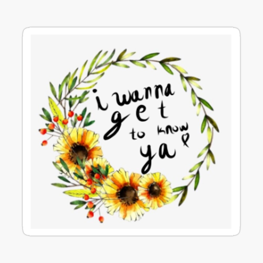 6 sticker quote floral uk lyrics sunflowers lyric vinyl one direction reunion directioner harry styles sunflower vol bumper stickers paper party supplies cospicon com