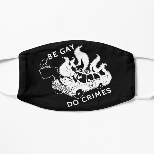 be gay do crimes burning cop car black Mask