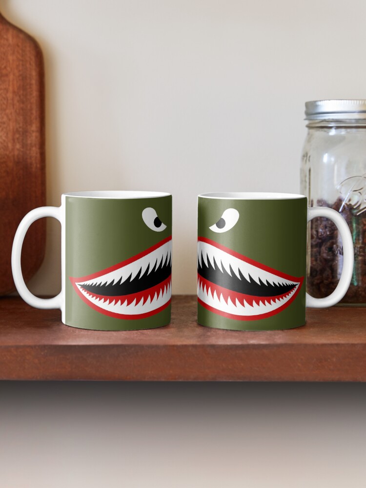 Thumbnail 2 of 6, Coffee Mug, Salty-Dog2 WWII Shark Face Nose Art Motif designed and sold by Salty-Dog2.