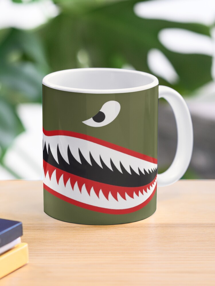 Thumbnail 1 of 6, Coffee Mug, Salty-Dog2 WWII Shark Face Nose Art Motif designed and sold by Salty-Dog2.