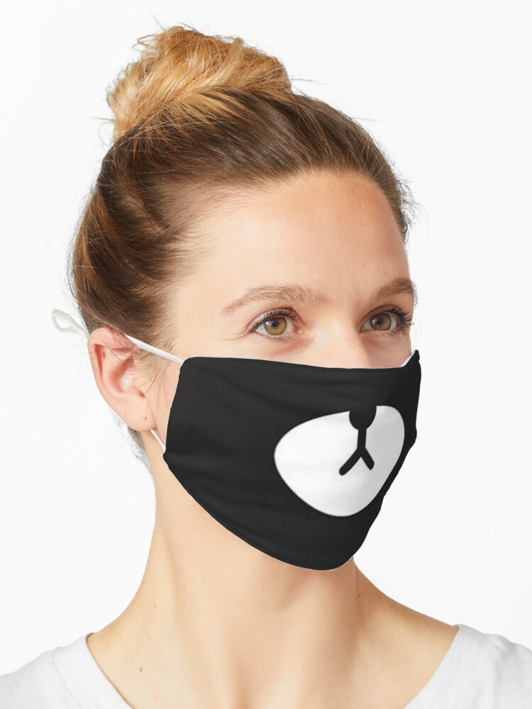 Roblox Bear Mask Mask By Greentyler Redbubble - mascara de panda roblox