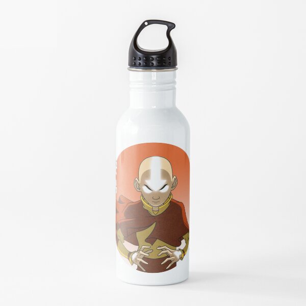Aang Avatar The Last Airbender Action Anime Meme Water Bottle