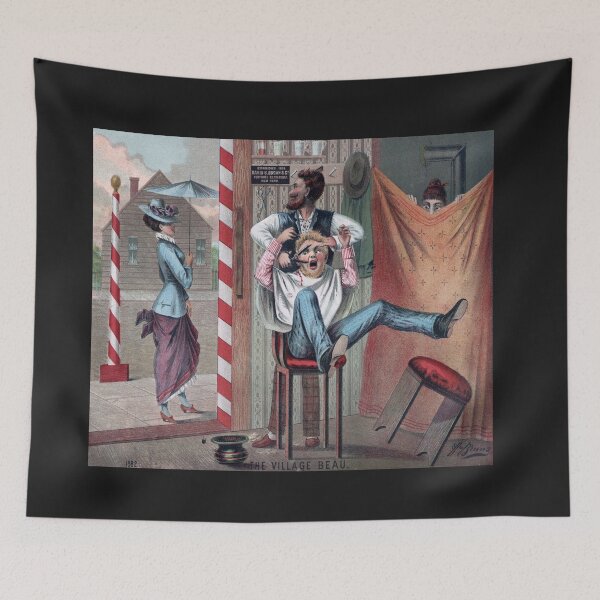 Item preview, Vintage Barbershop Humor Print designed and sold by Slydell1.
