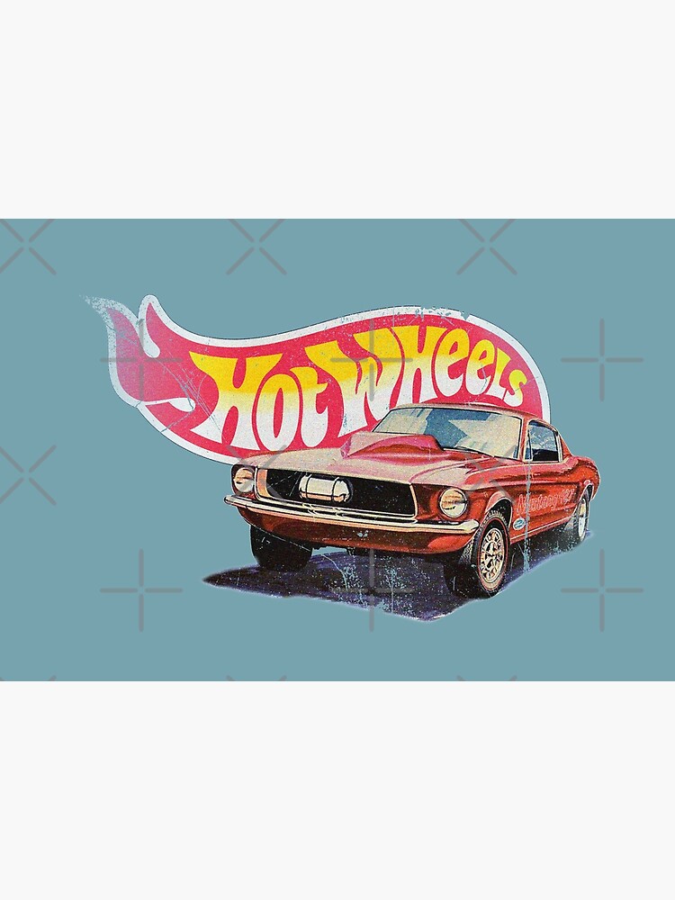 Authentic Vintage, Distressed Hot Wheels 1968 Custom Mustang by OffsetVinylFilm