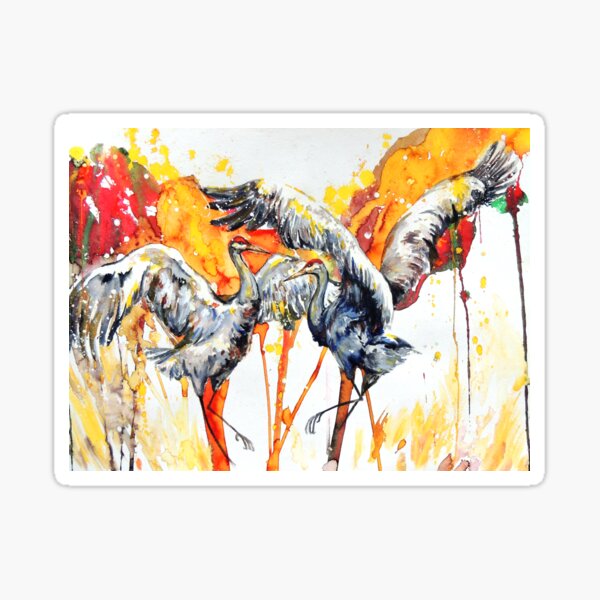 Item preview, Dance of the Sandhill Cranes designed and sold by Christina Baal.