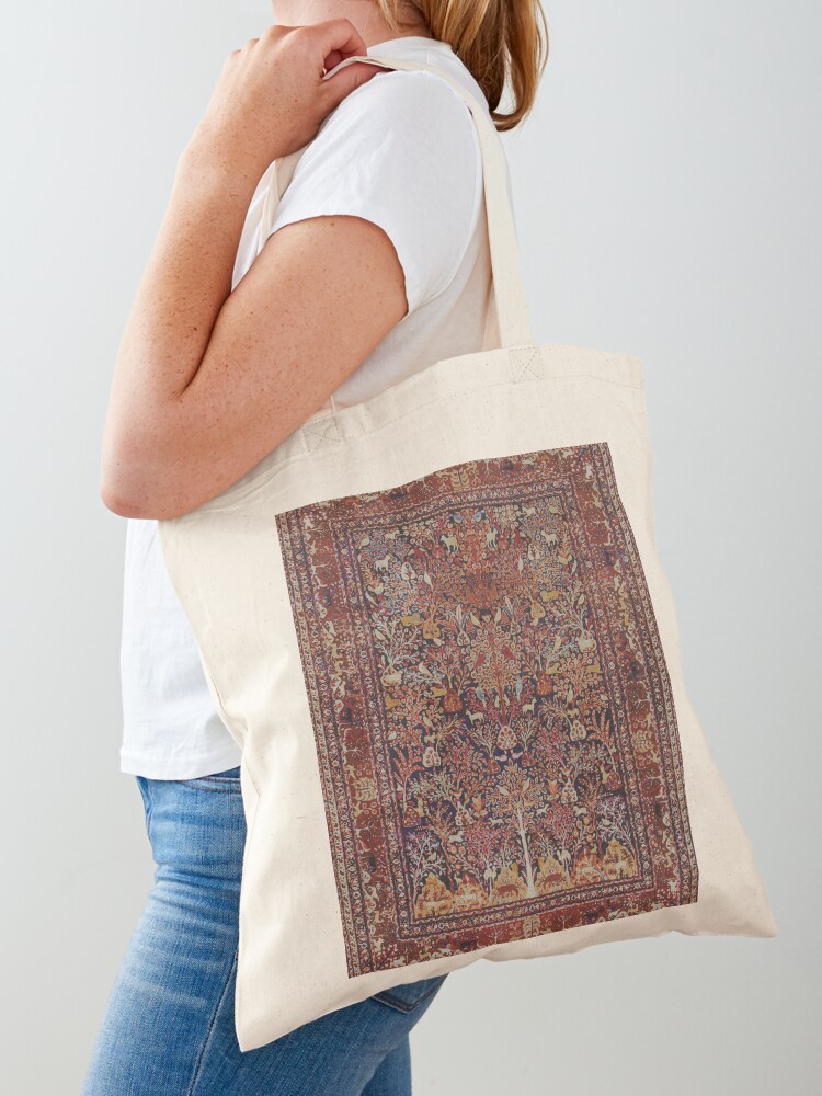 Persian Vintage Antique Carpet Nature Fine Art Tote Bag