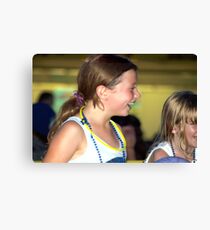 Girls having fun Canvas Print
