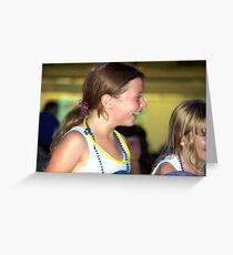 Girls having fun Greeting Card
