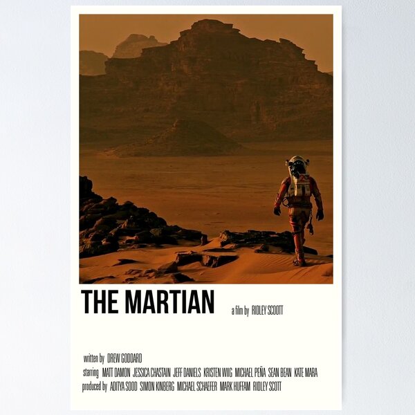 Item preview, 'the martian' film print designed and sold by briliantine.